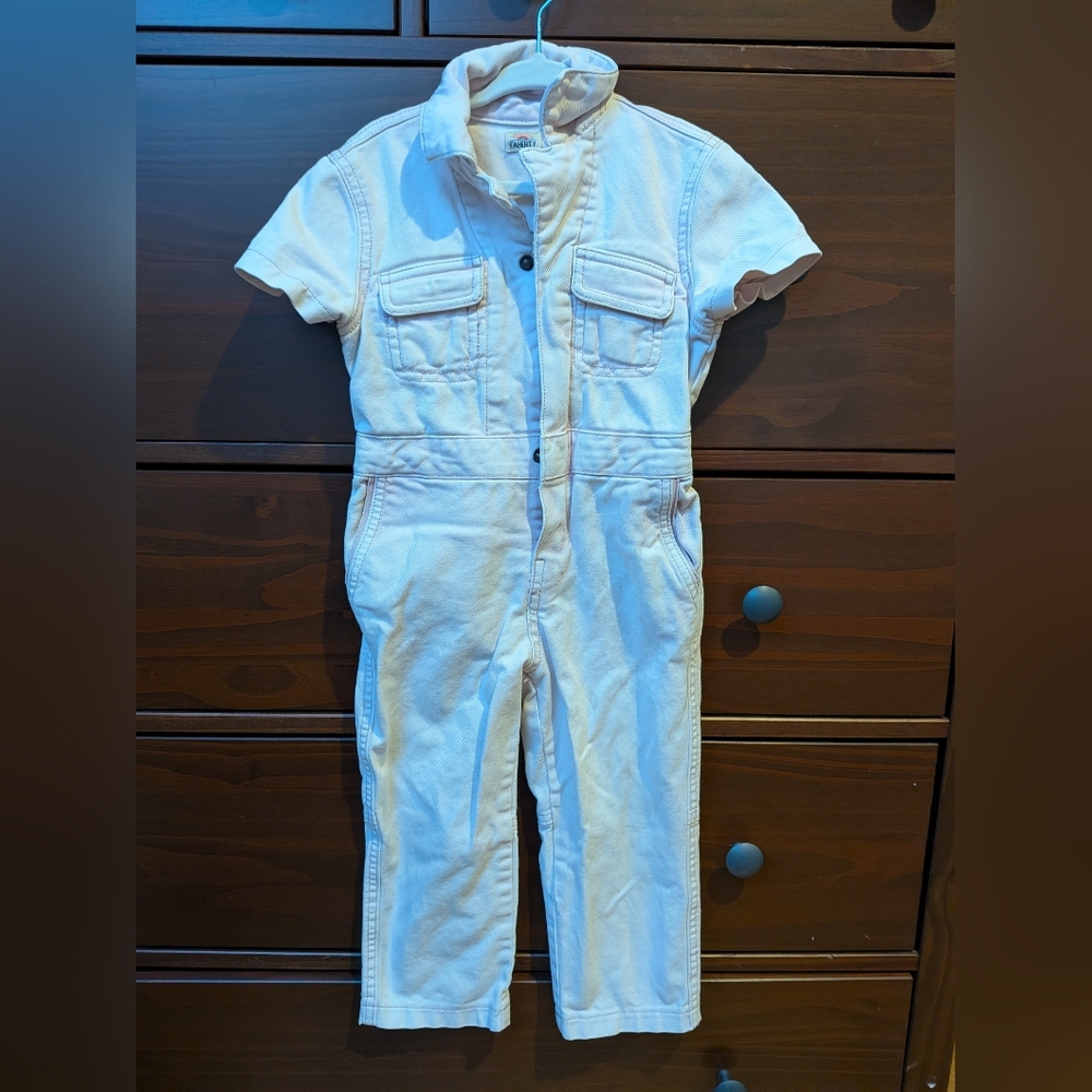 Faherty Kids Pink Jumpsuit Coveralls Sz 2